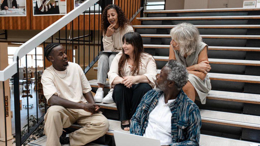 group of people stock photo