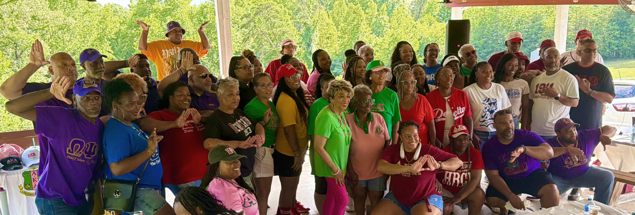 Residents share their perspectives at the Martinsville Pan-Hellenic Council cookout