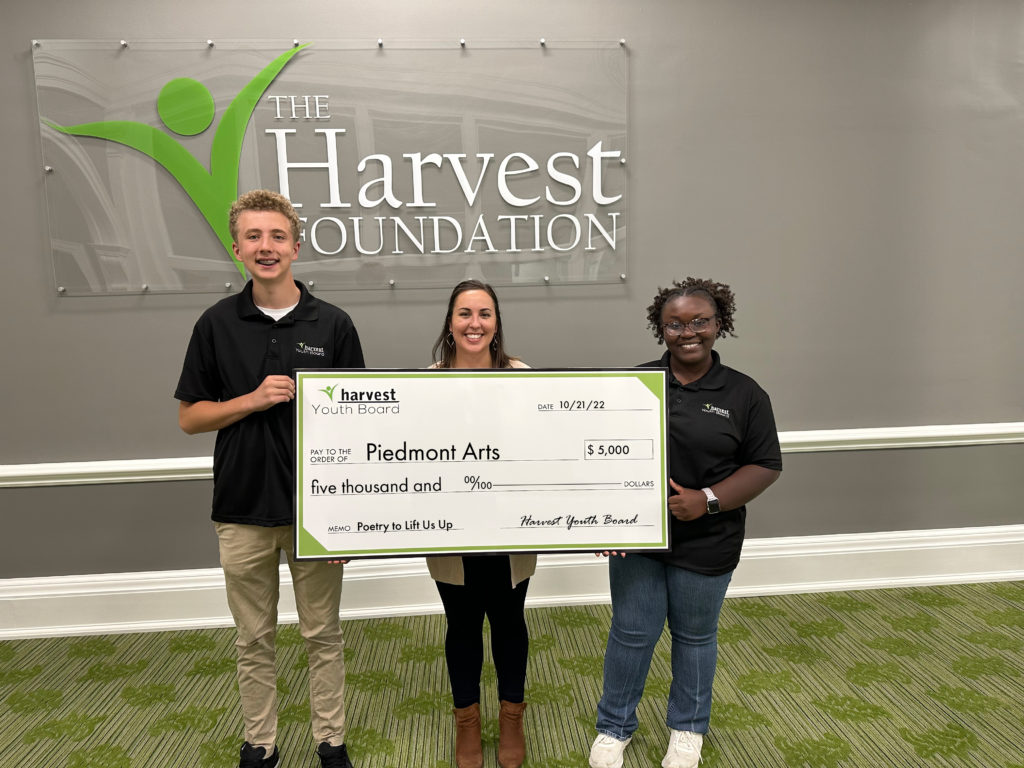 Harvest Youth Board Piedmont Arts Grant 2022